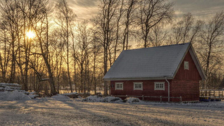 zweeds-huis-en-sneeuw